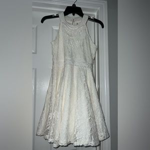 Girls lace halter dress.